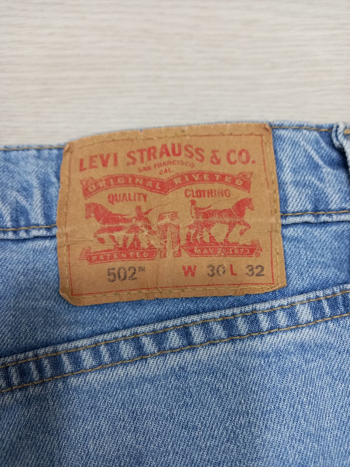 30 리바이스502 데미지워싱 리오셀 스판 슬림일자진 30-199 상품이미지5