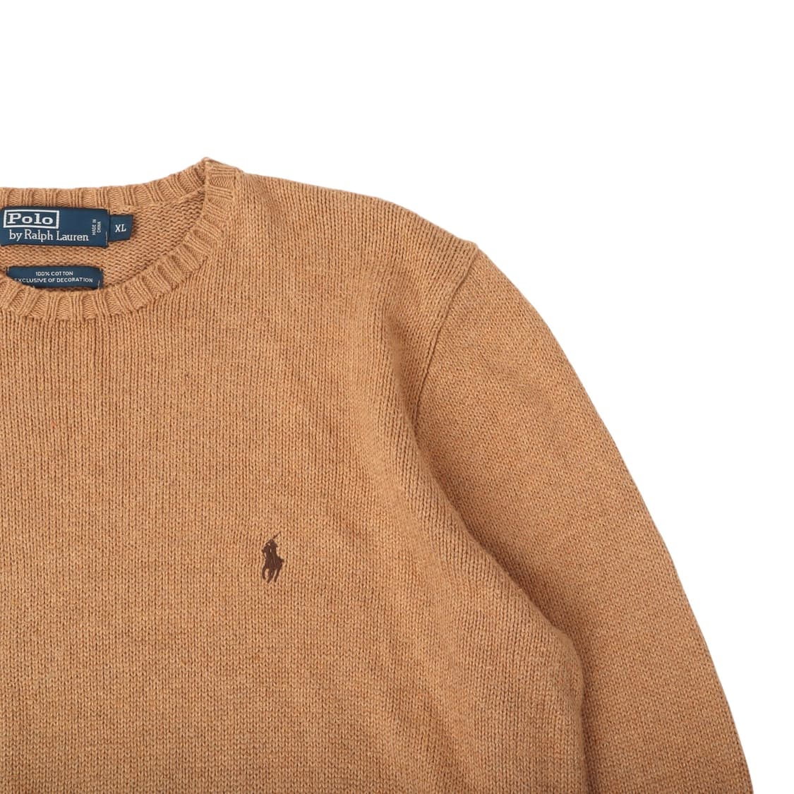 폴로 랄프로렌 베이지 베이직포니 라운드 니트 상품이미지3