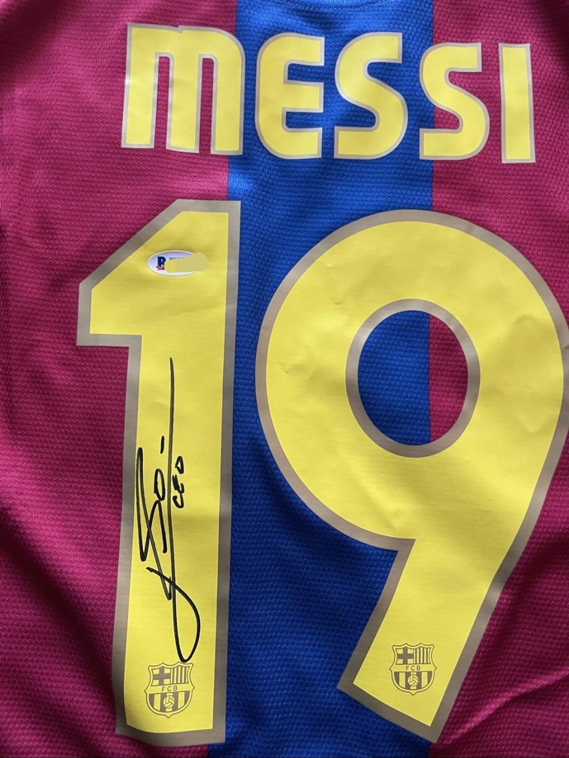 메시 싸인 베켓인증 상품이미지1