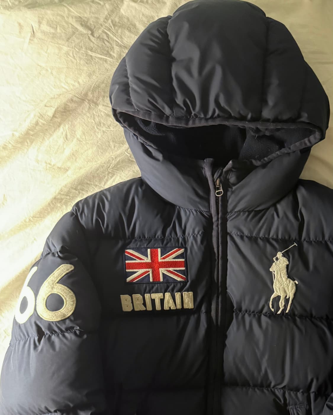 폴로 빅포니 브리튼 패딩 네이비 M 상품이미지1