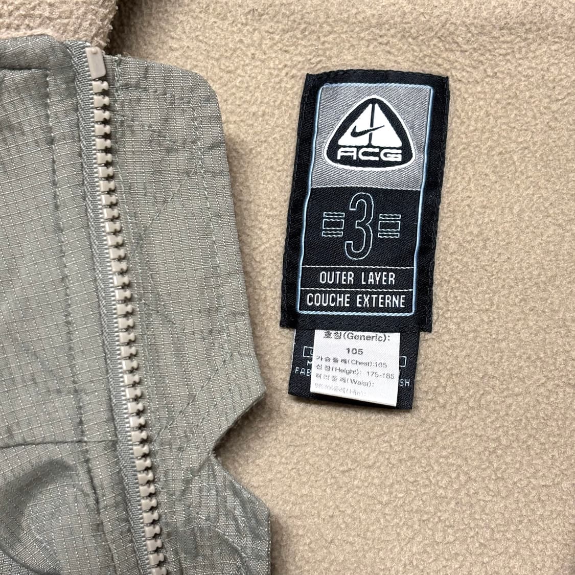 올드스쿨 ACG 나이키 나일론쉘 후리스 플리스 유틸리티 베스트 조끼 xl 상품이미지5