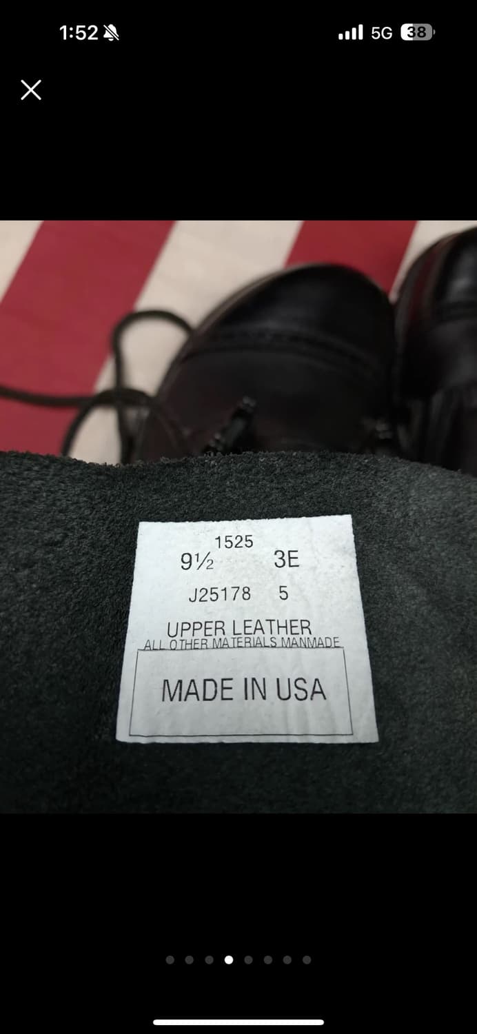 레어 박스 새제품 미군 WW2 베트남전 코코란 점프부츠 10EE 상품이미지4