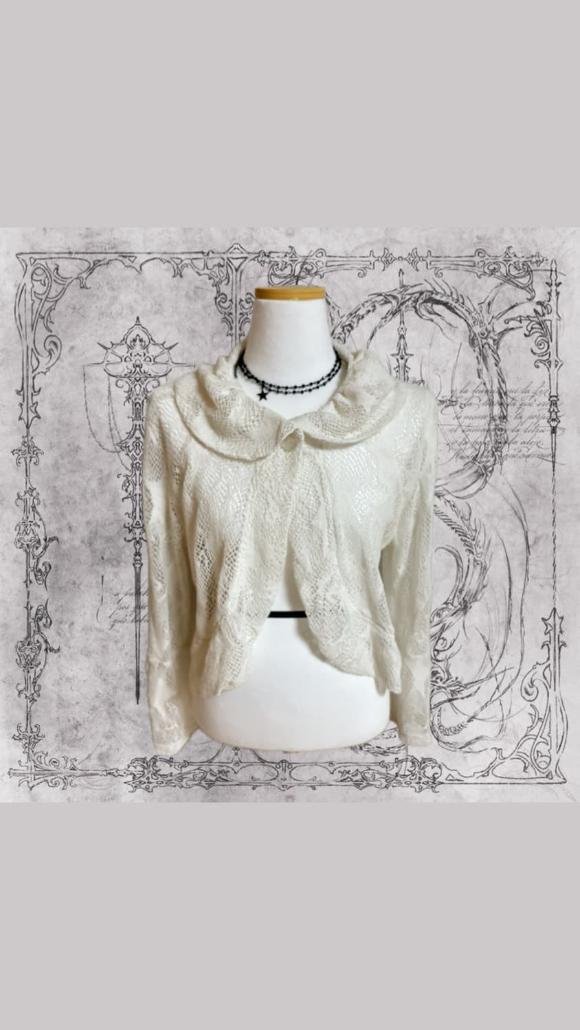 화이트 페어리 그물망 가디건 상품이미지1