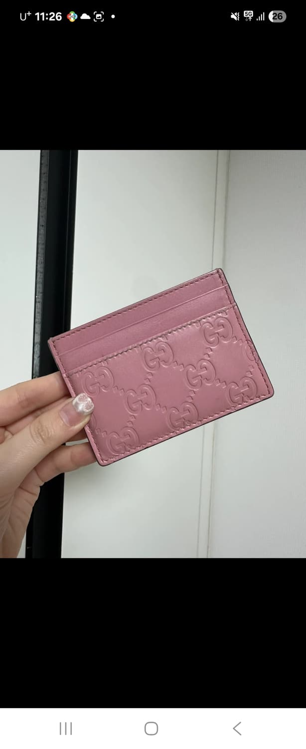 구찌 핑크색 지갑 상품이미지1