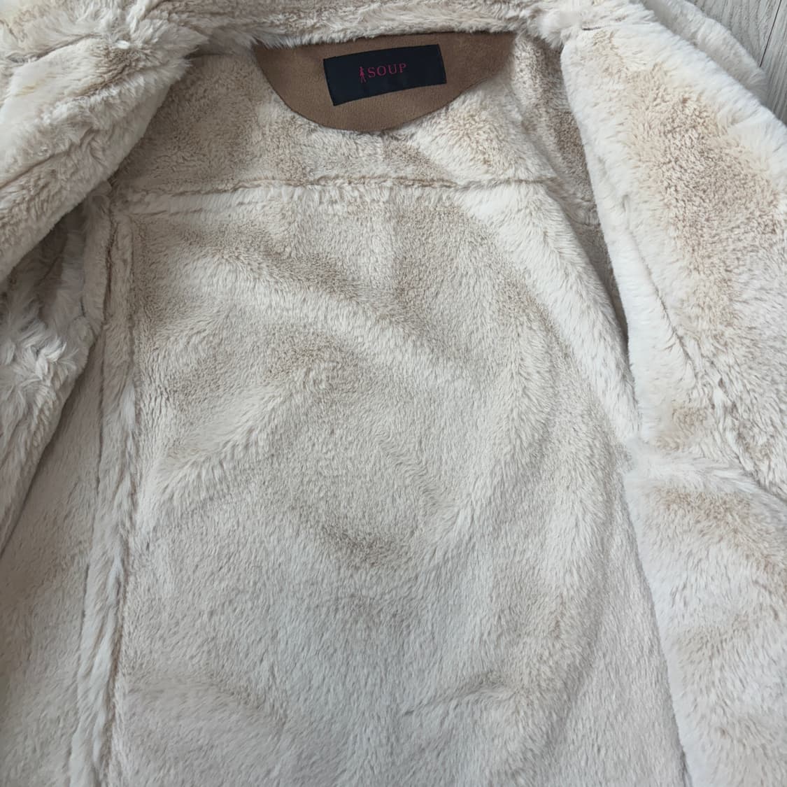 SOUP 숲 스웨이드 무스탕 자켓 브라운 상품이미지6