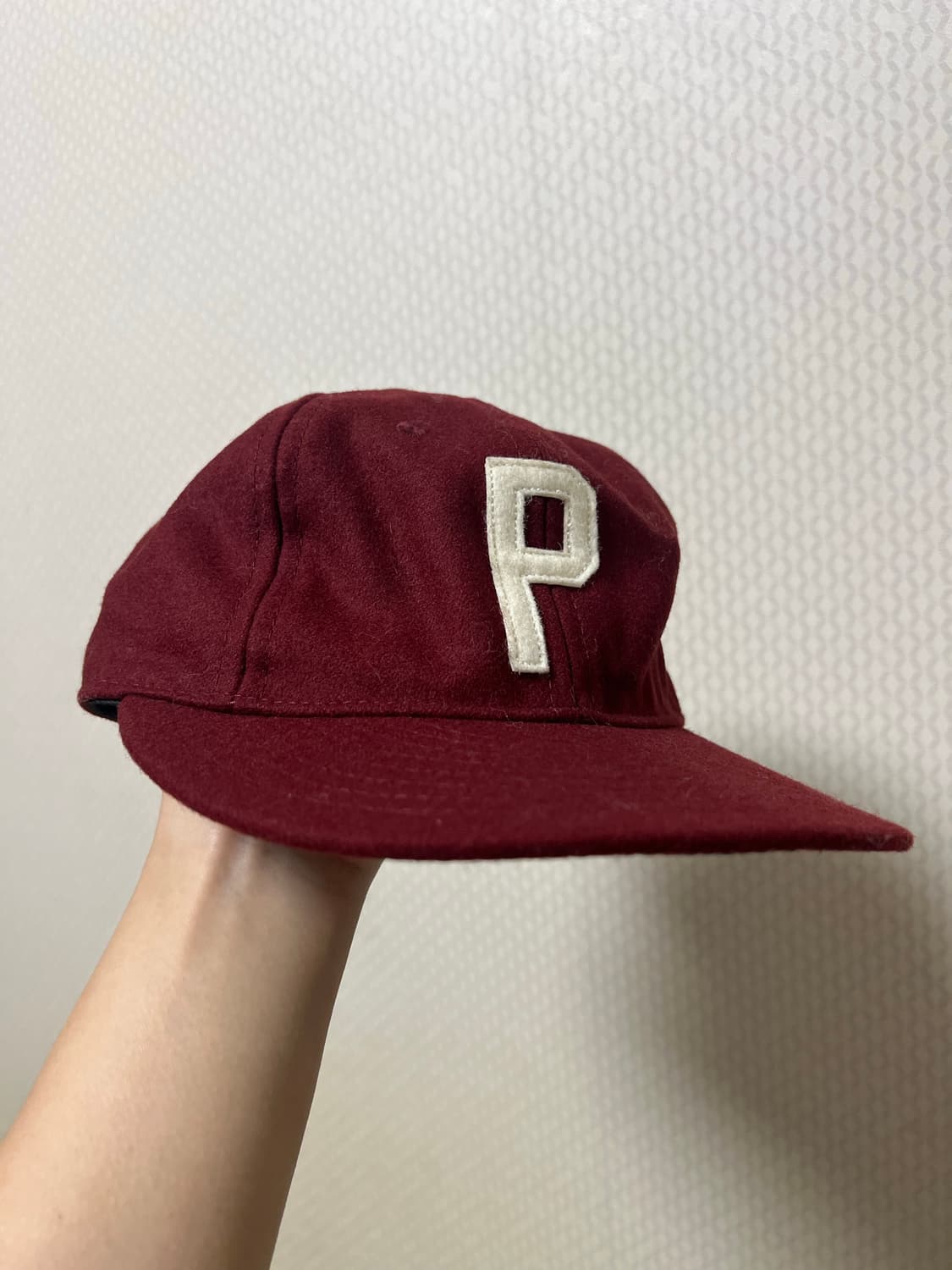 이벳필드 USA 버건디 울 볼캡 상품이미지1