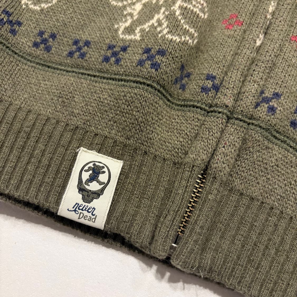 [XL] 디스이즈네버댓 x 그레이트풀데드 후드집업 니트 가디건 C702 상품이미지8