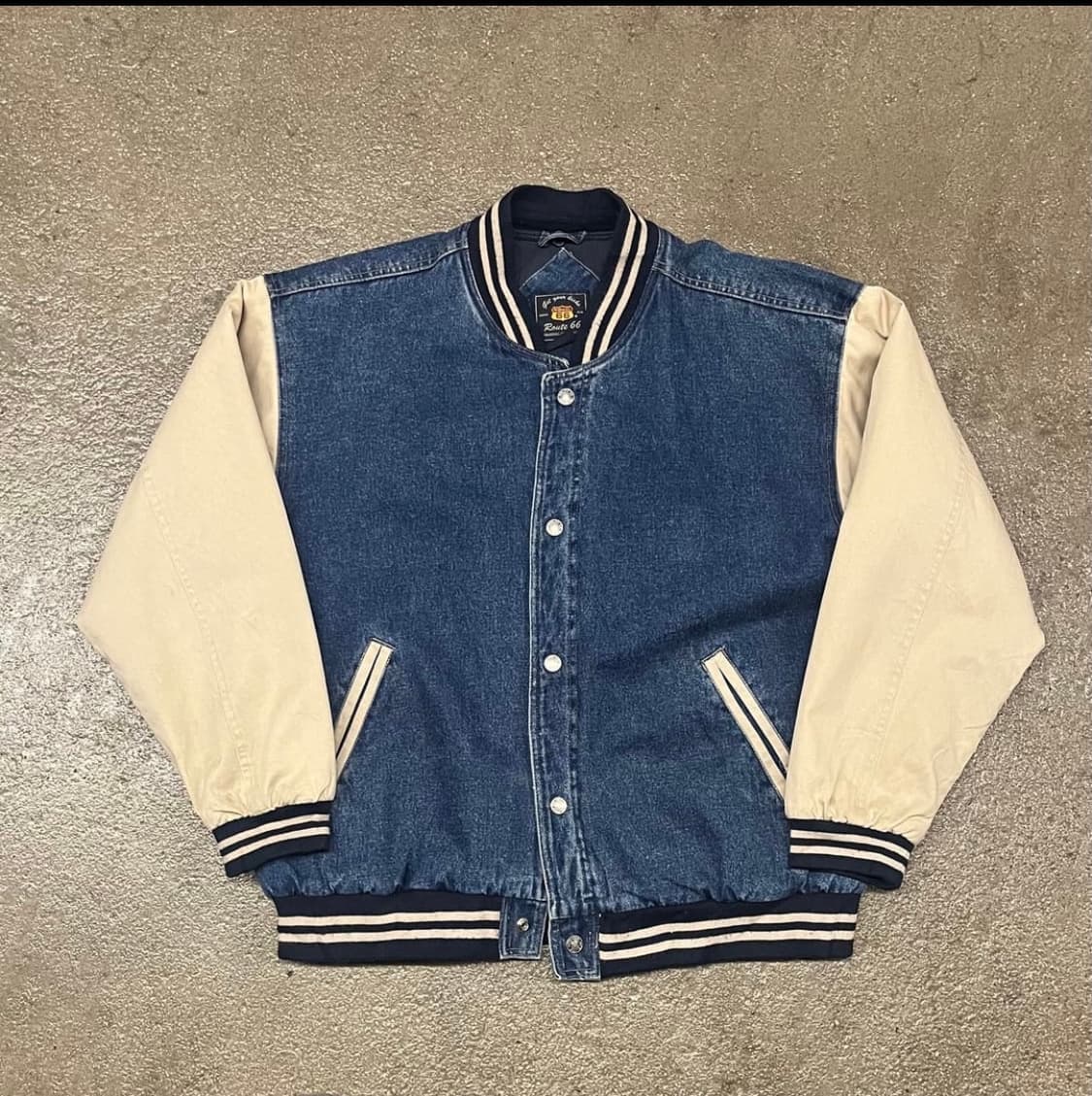 Route 66 루트 데님 바시티 자켓 상품이미지1