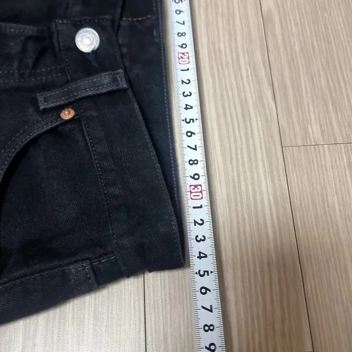 리바이스 501 블랙진 W27 L34 새상품 대드스탁 상품이미지10