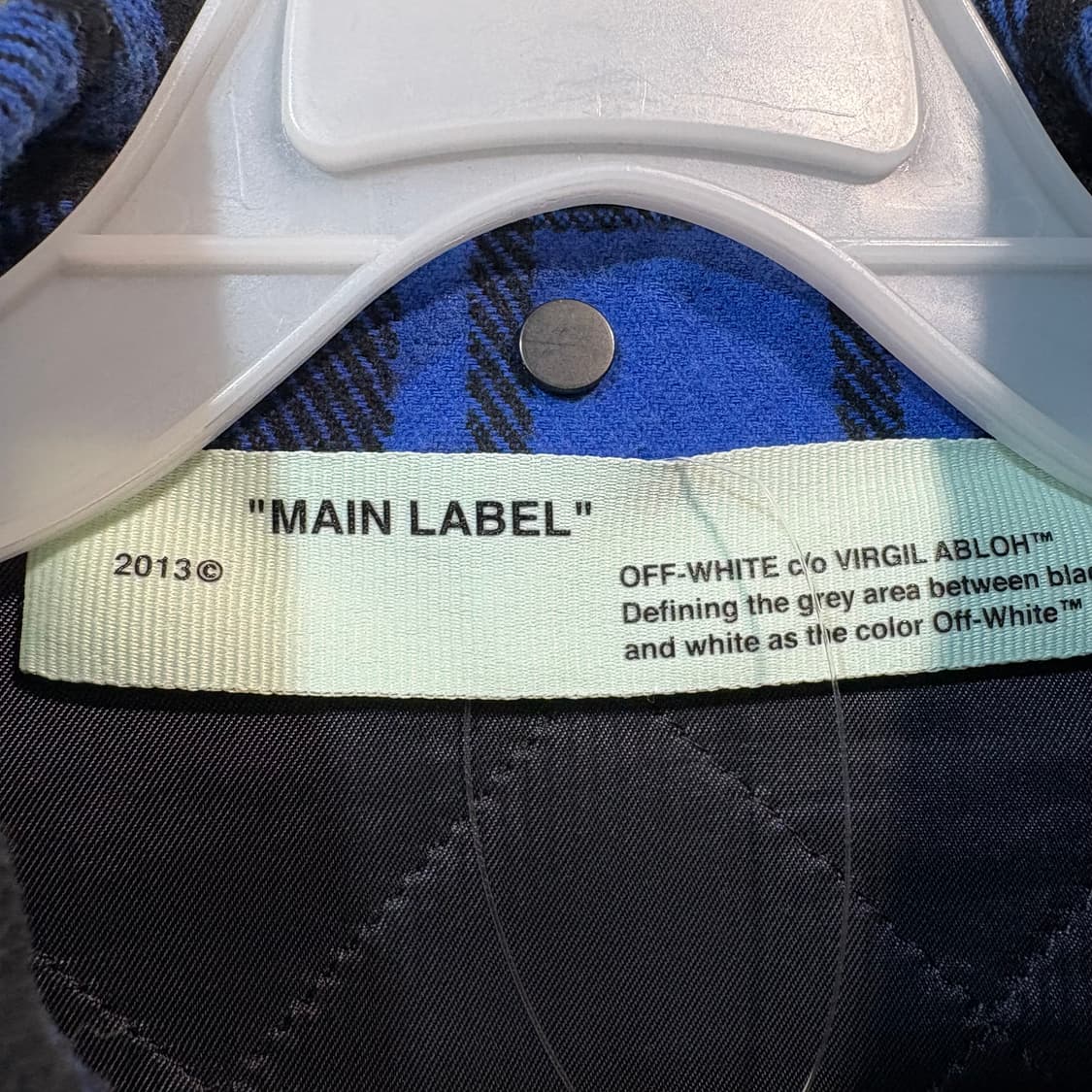 [XS] OFF WHITE 오프화이트 체크 셔츠 자켓 상품이미지5