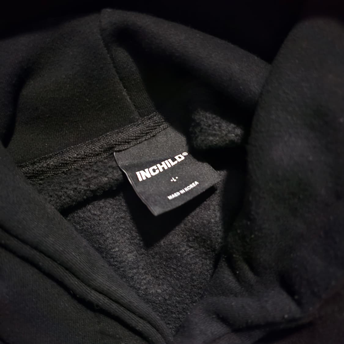 INCHILD 인차일드 후드 블랙 L 상품이미지4