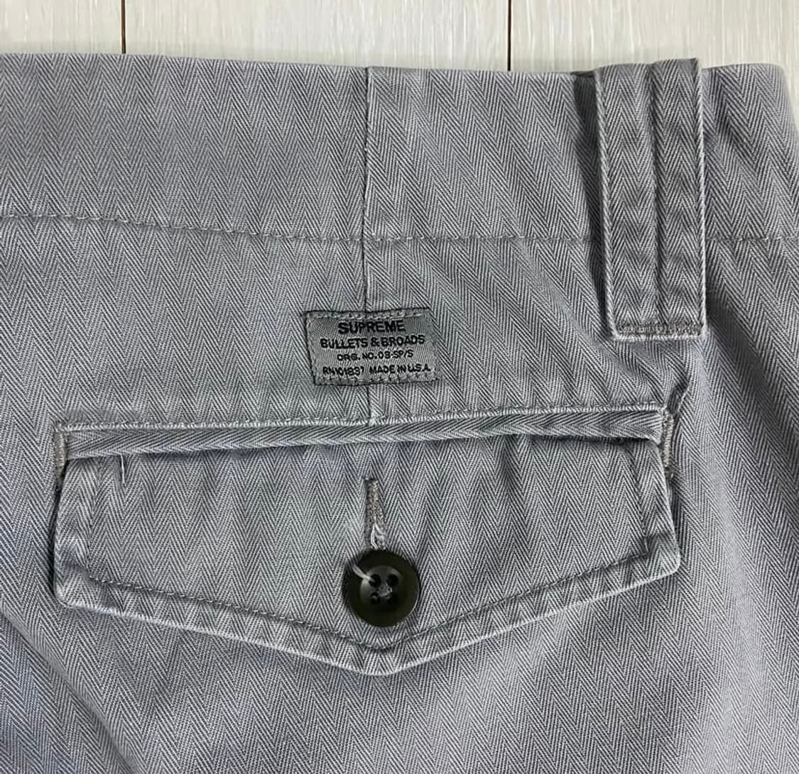 [34] 02 올드 슈프림 헤링본 카고 팬츠 상품이미지5