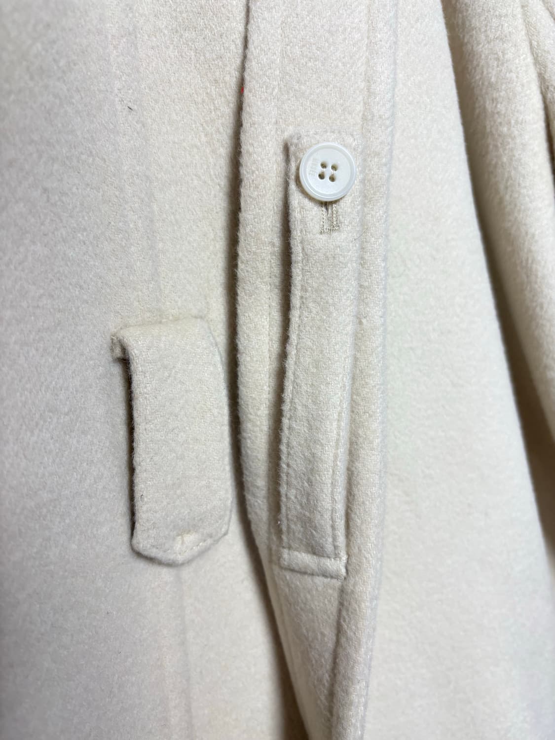 뮤제 아이보리 울 더플코트 상품이미지5