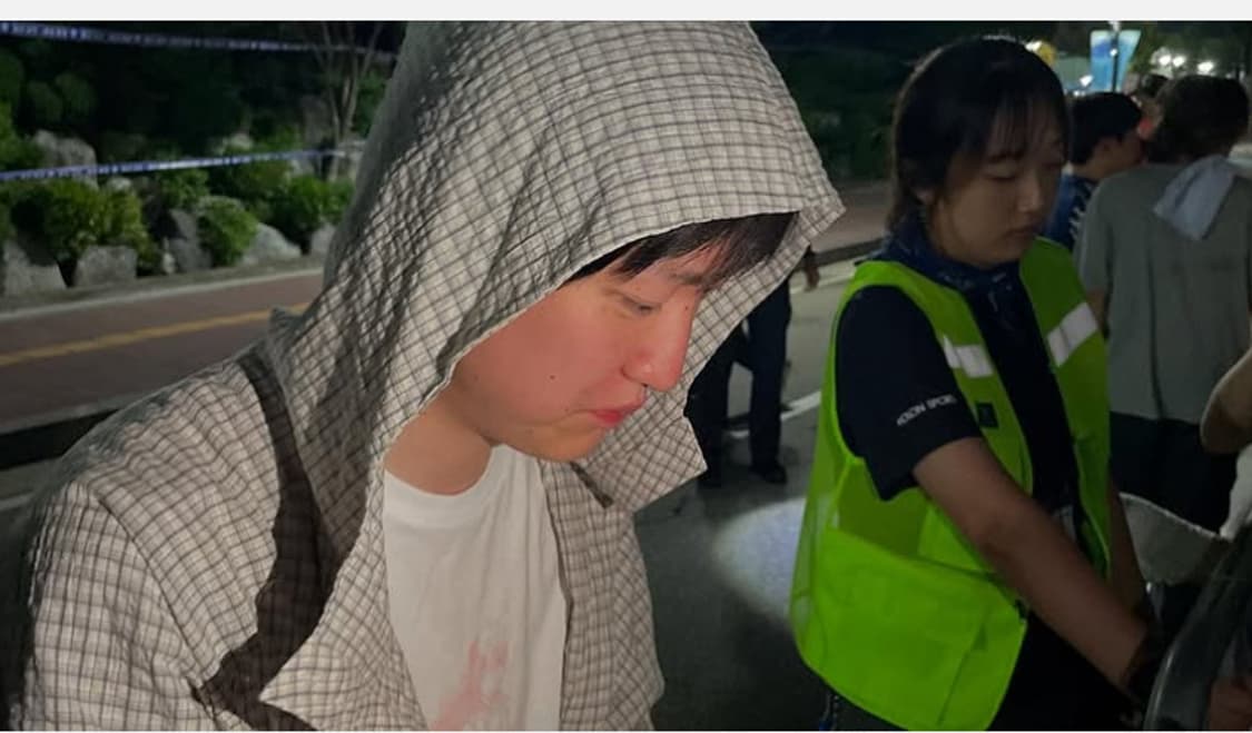 실리카겔 김한주님 착용) 체크 후드 셔츠 / 에크루 상품이미지2