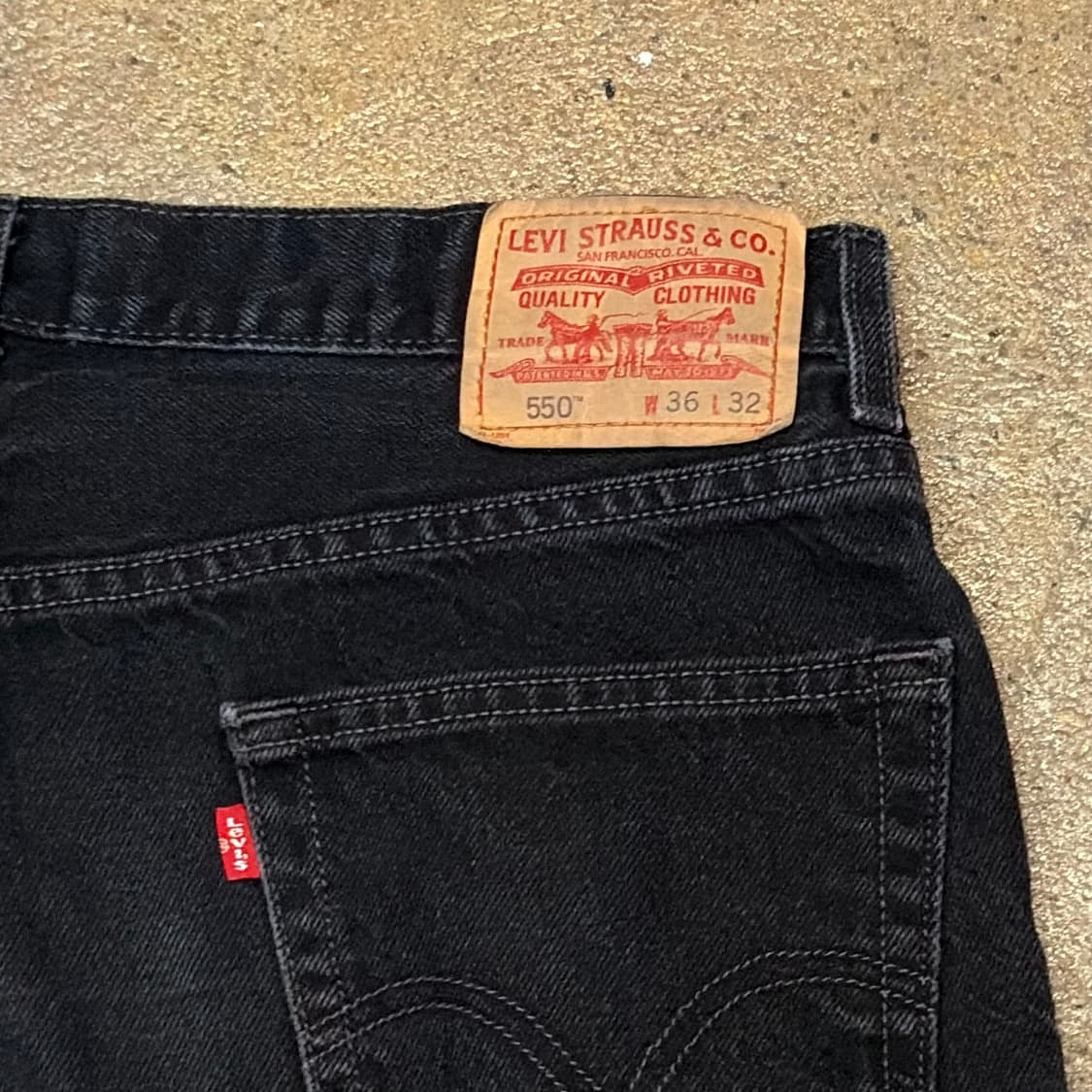 USA 빈티지 리바이스 550 블랙진 청바지 상품이미지8