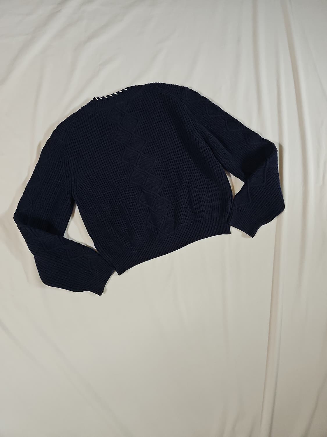 정가 549000원) maje 마쥬 네이비 스티치 가디건 상품이미지4