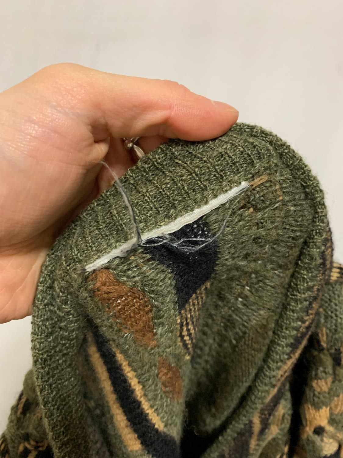 케이블 니트 가디건 상품이미지3