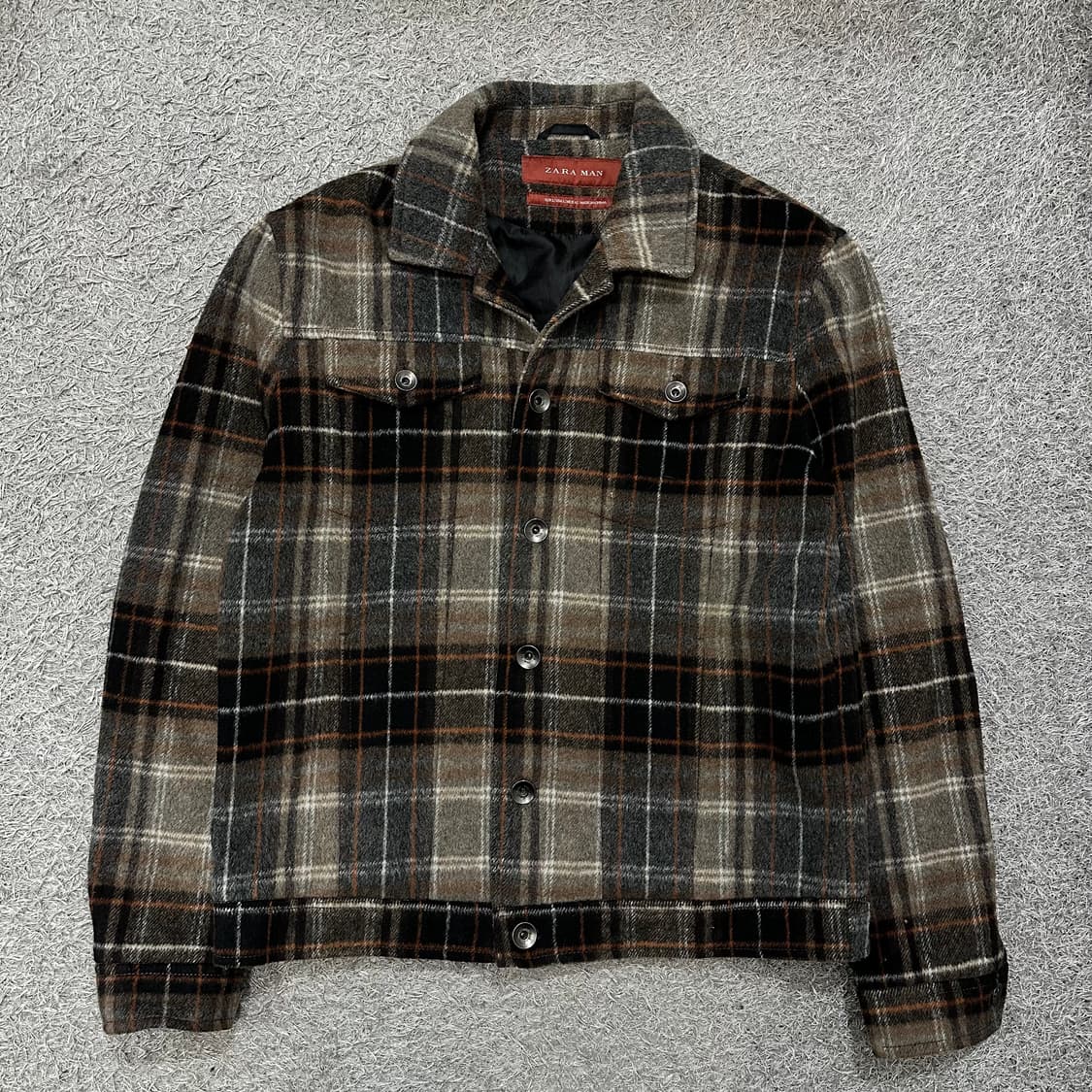 [100] 자라맨 모직체크자켓 상품이미지2