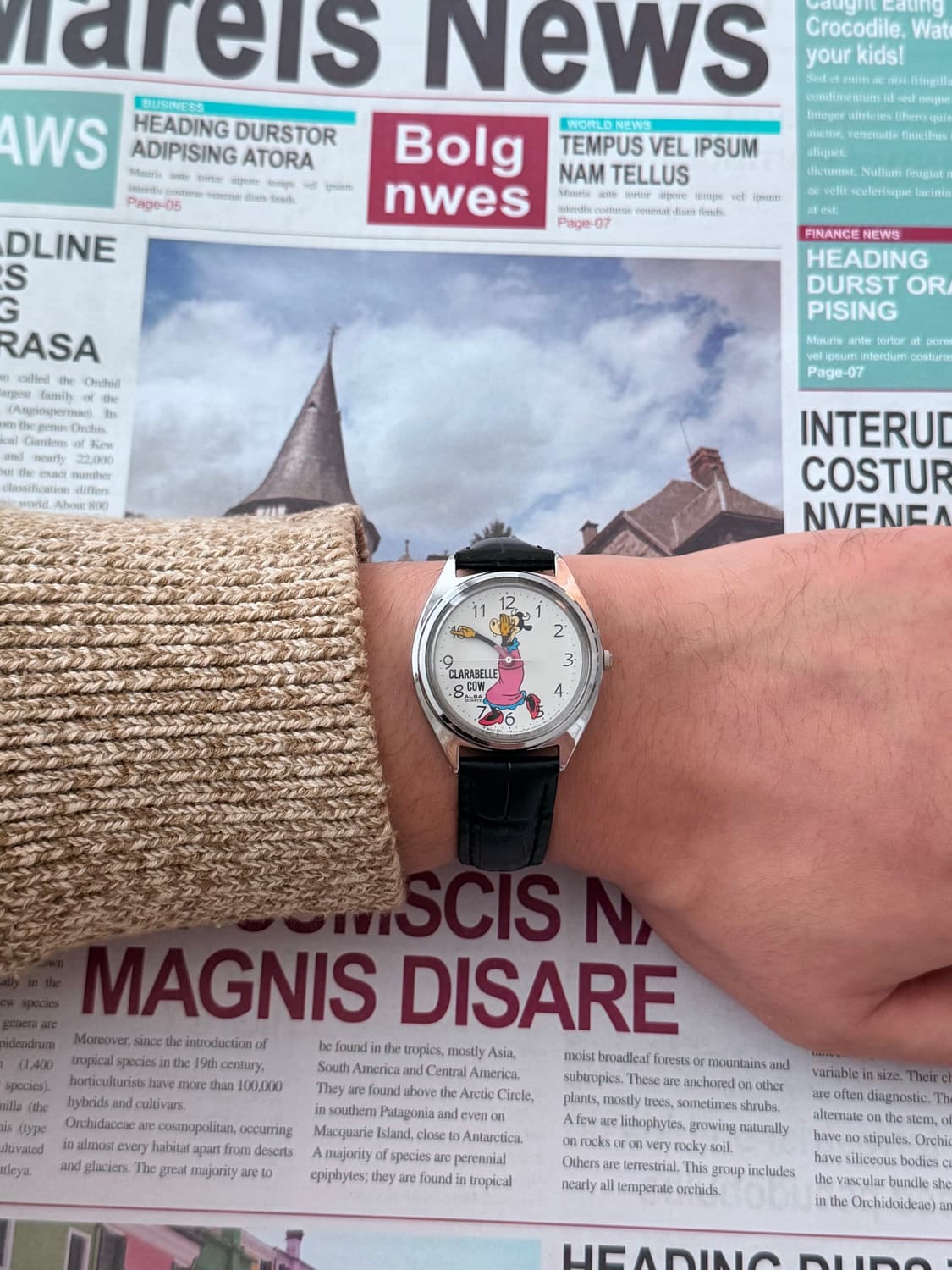 Seiko 세이코 ALBA Quartz Clarabelle cow 상품이미지6