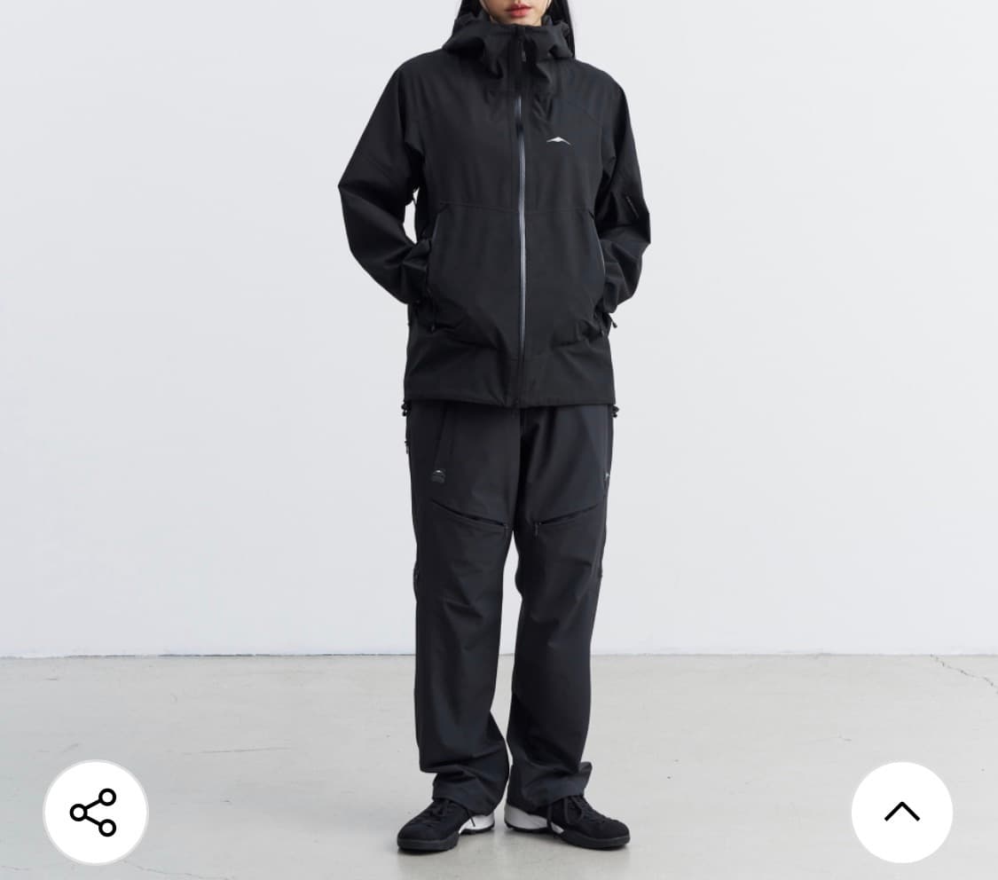 고요웨어 2.5L 쉘자켓 블랙 s 상품이미지3