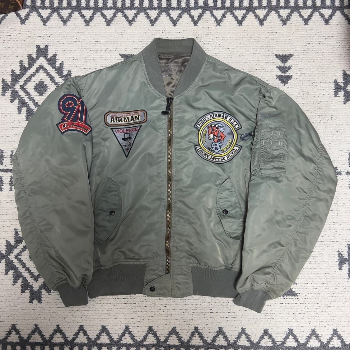 빈티지 테드맨 자수 라이트  ma-1 상품이미지2