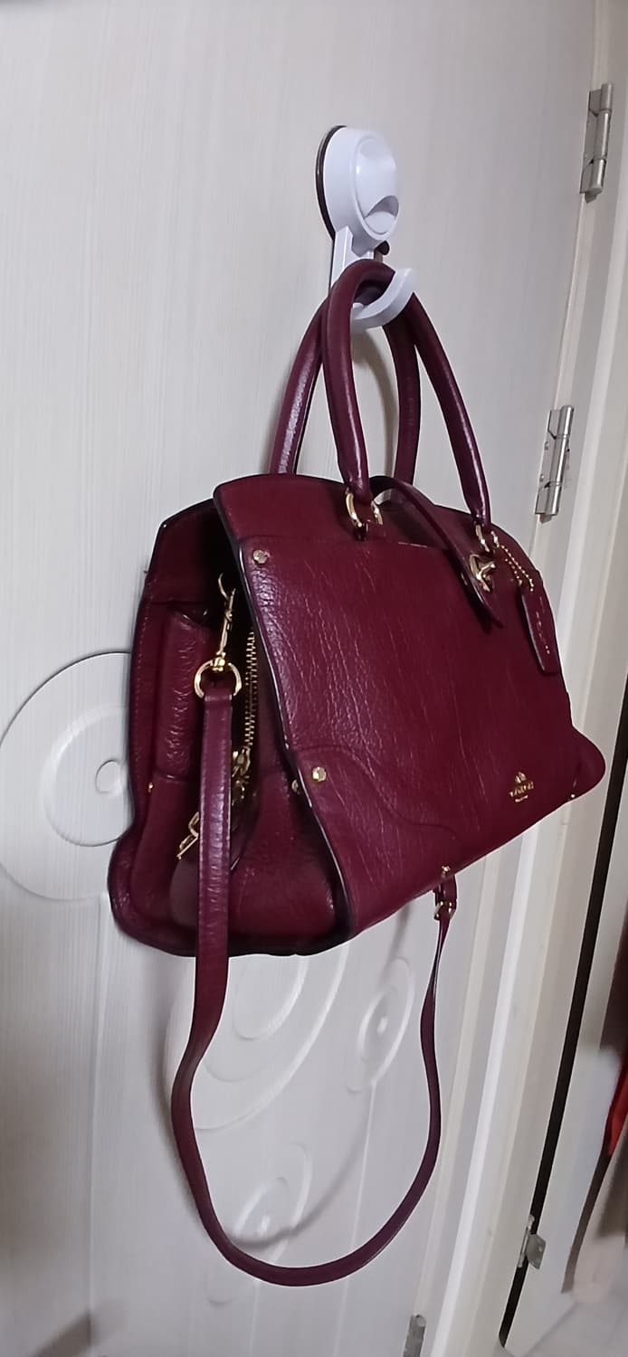 코치 버건디 가죽가방 상품이미지3