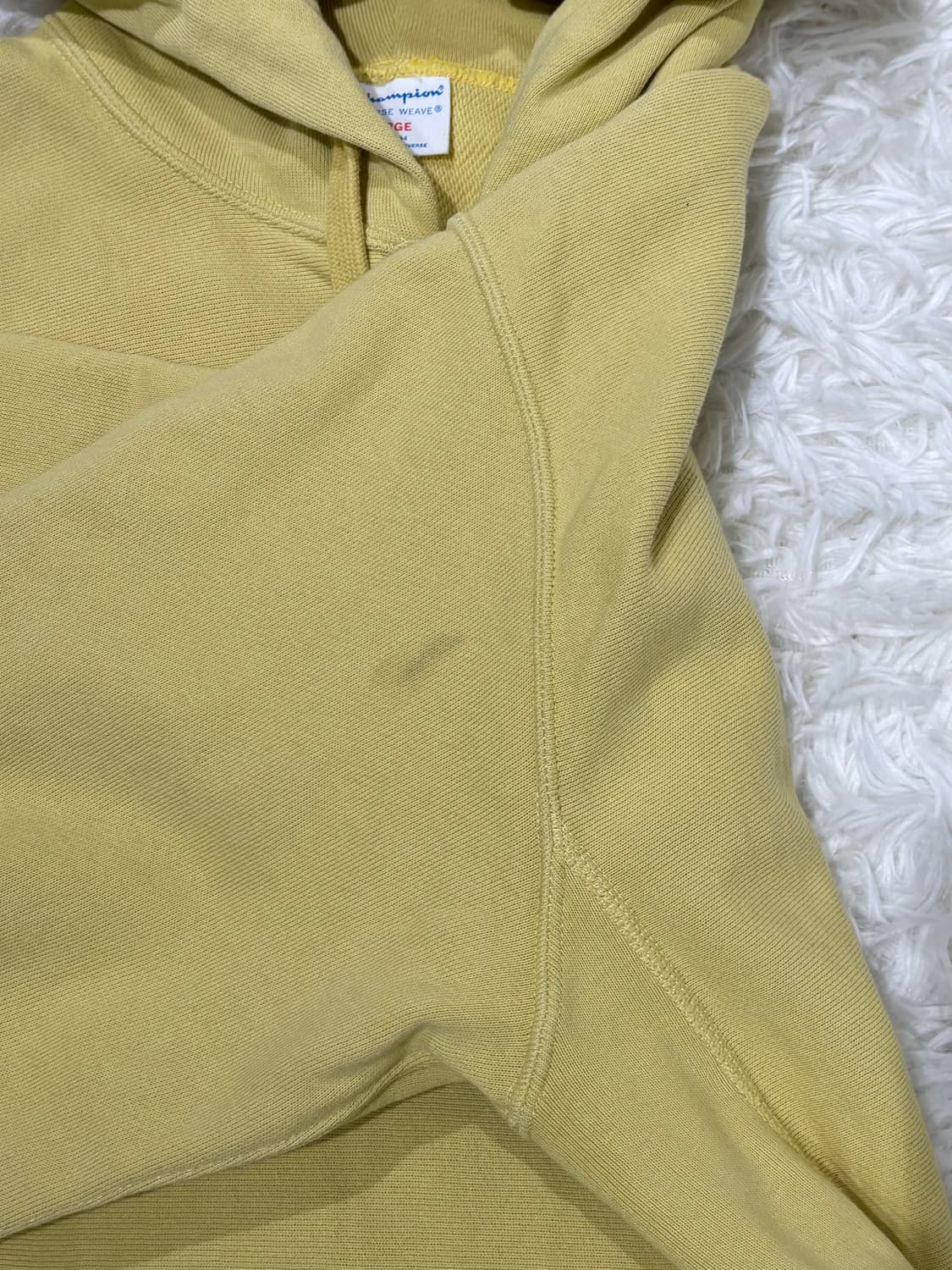 챔피언 리버스위브 레몬 스웻 후드 상품이미지7