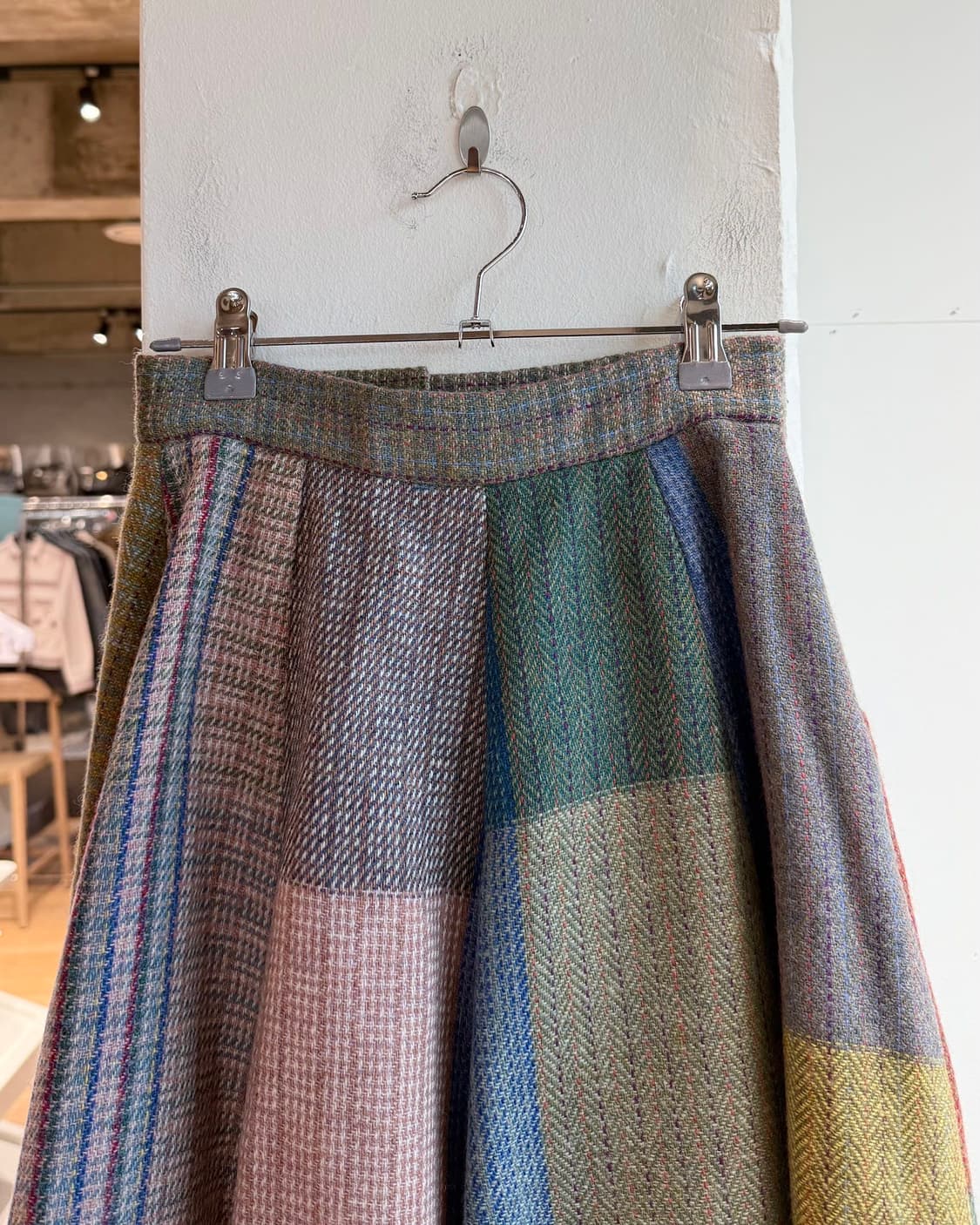 비비안웨스트우드 멀티컬러 체크 울 미니스커트  상품이미지6