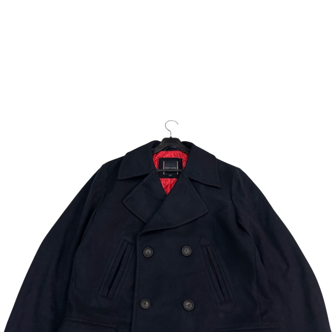 타미힐피거 네이비 버진 울 더블 코트 상품이미지2