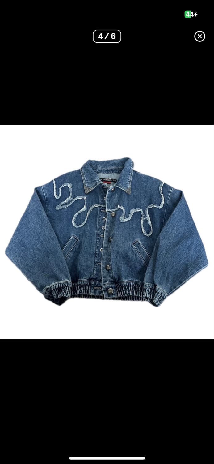 앤더슨벨 미오코 웨이브 데님 청자켓 상품이미지2