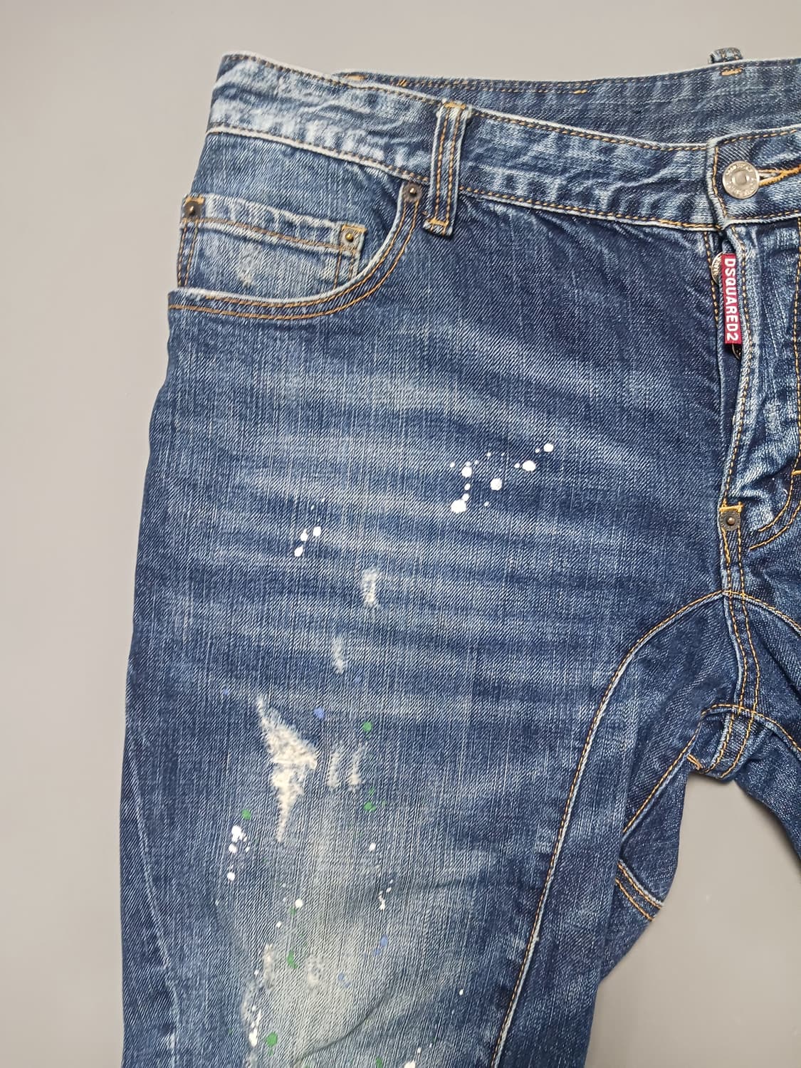 [36] 디스퀘어드2 멀티페인팅 타이디바이커진 청바지 상품이미지2