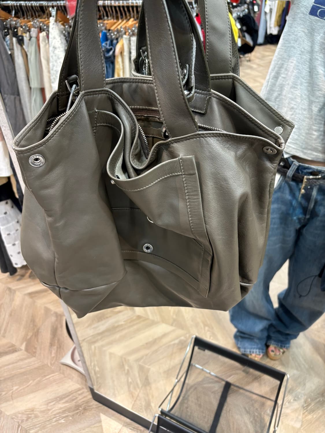 질샌더 리얼레더 투웨이백 상품이미지4