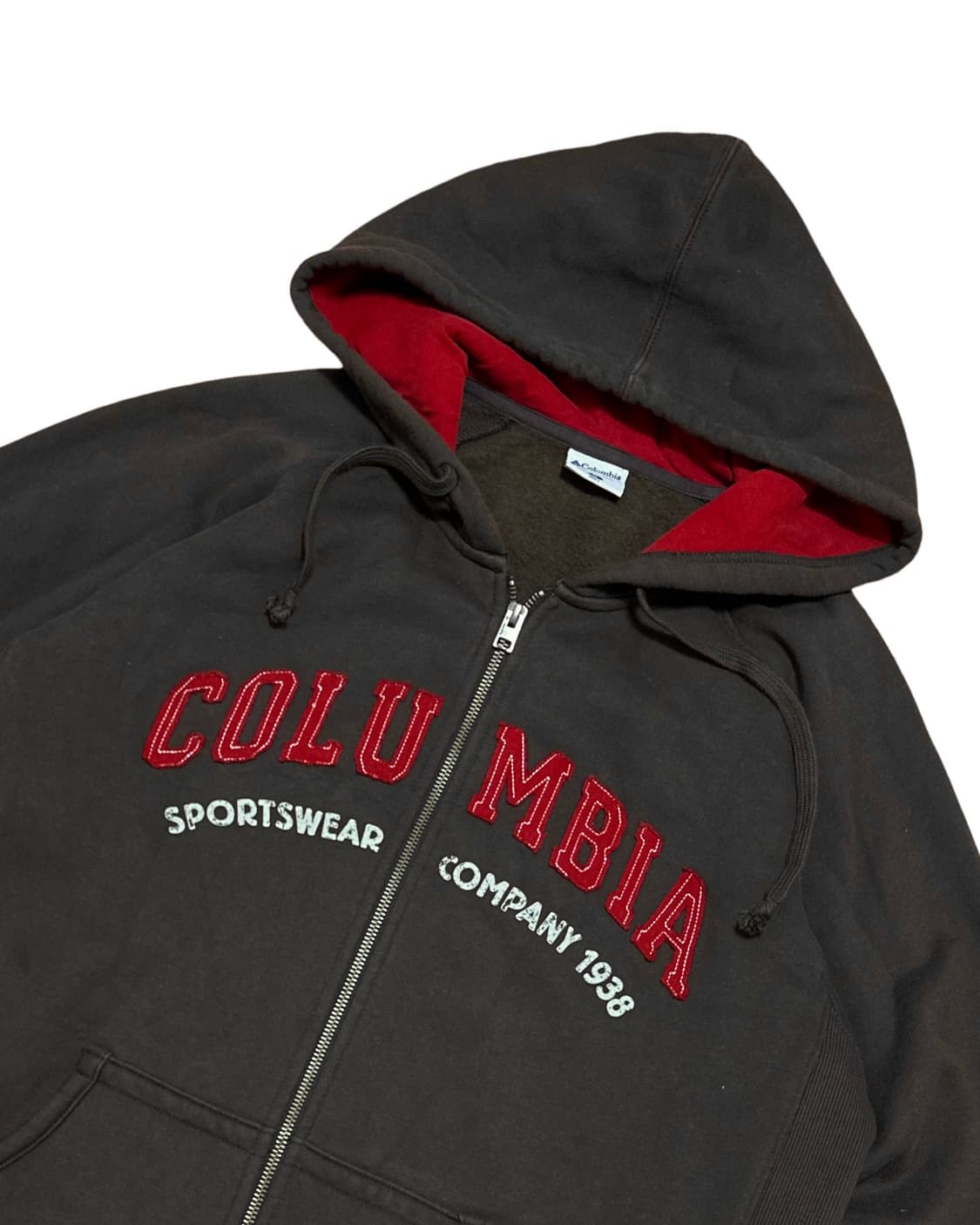 컬럼비아 기모 브라운 후드집업 상품이미지3