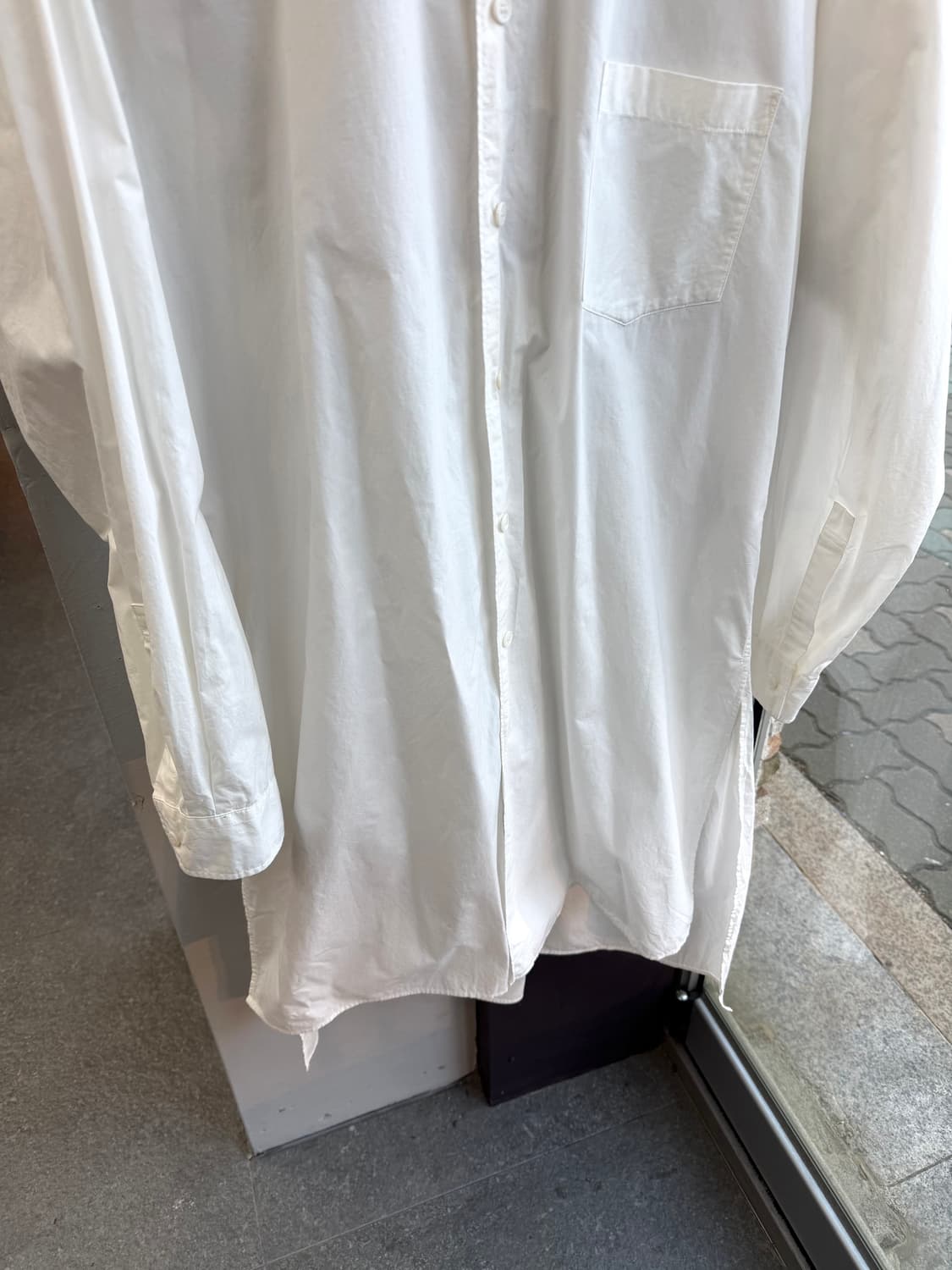 L/ Y-3 요지야마모토 백로고 롱셔츠 자켓 상품이미지4