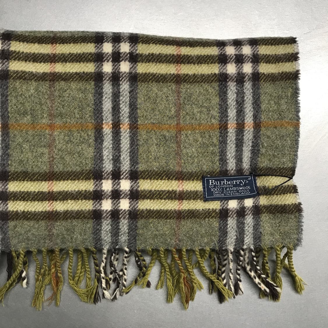 버버리 정품 램스울 머플러 카키 상품이미지3