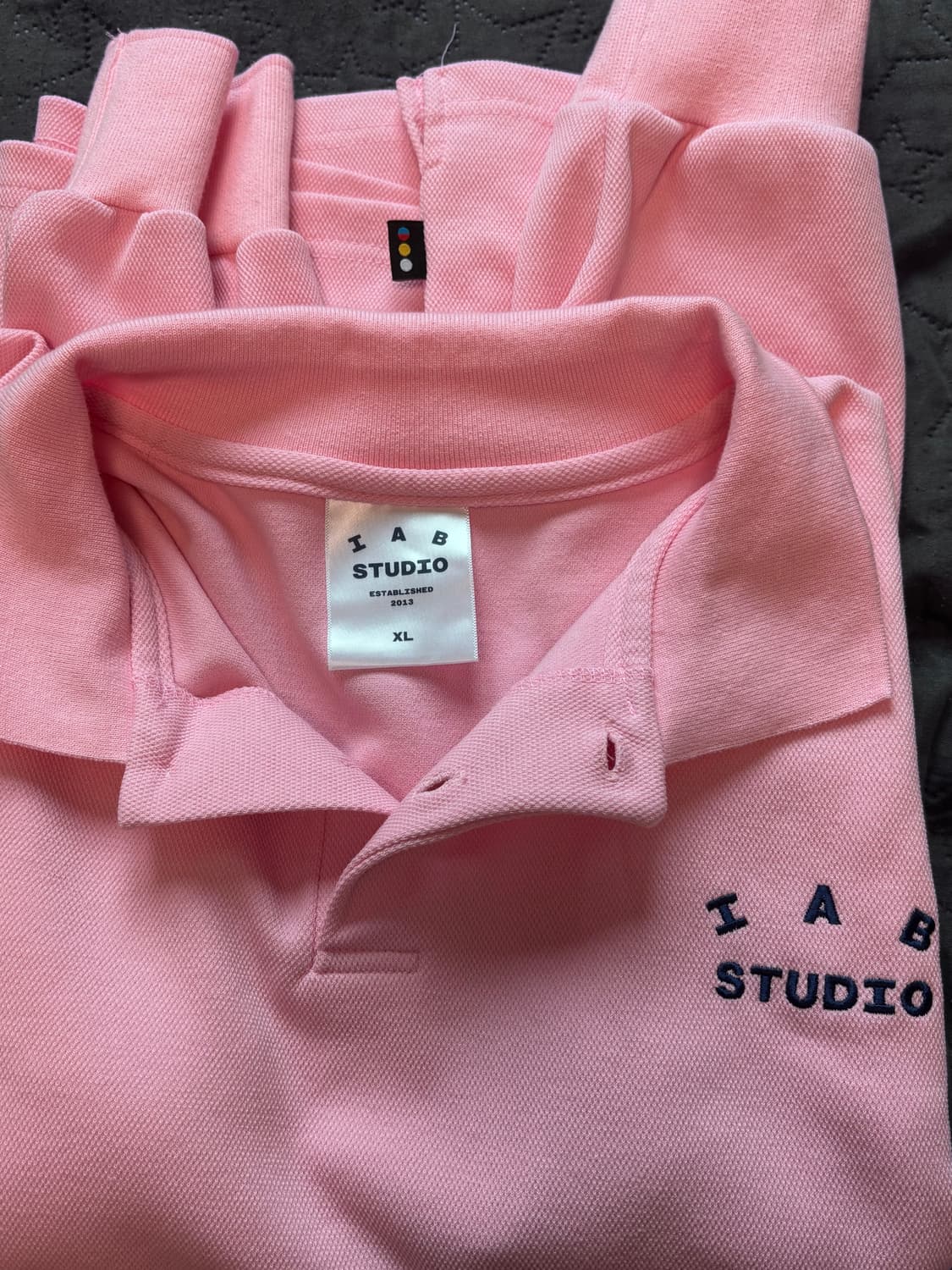 아이앱 스튜디오 피케 롱슬리브 XL 핑크 상품이미지2