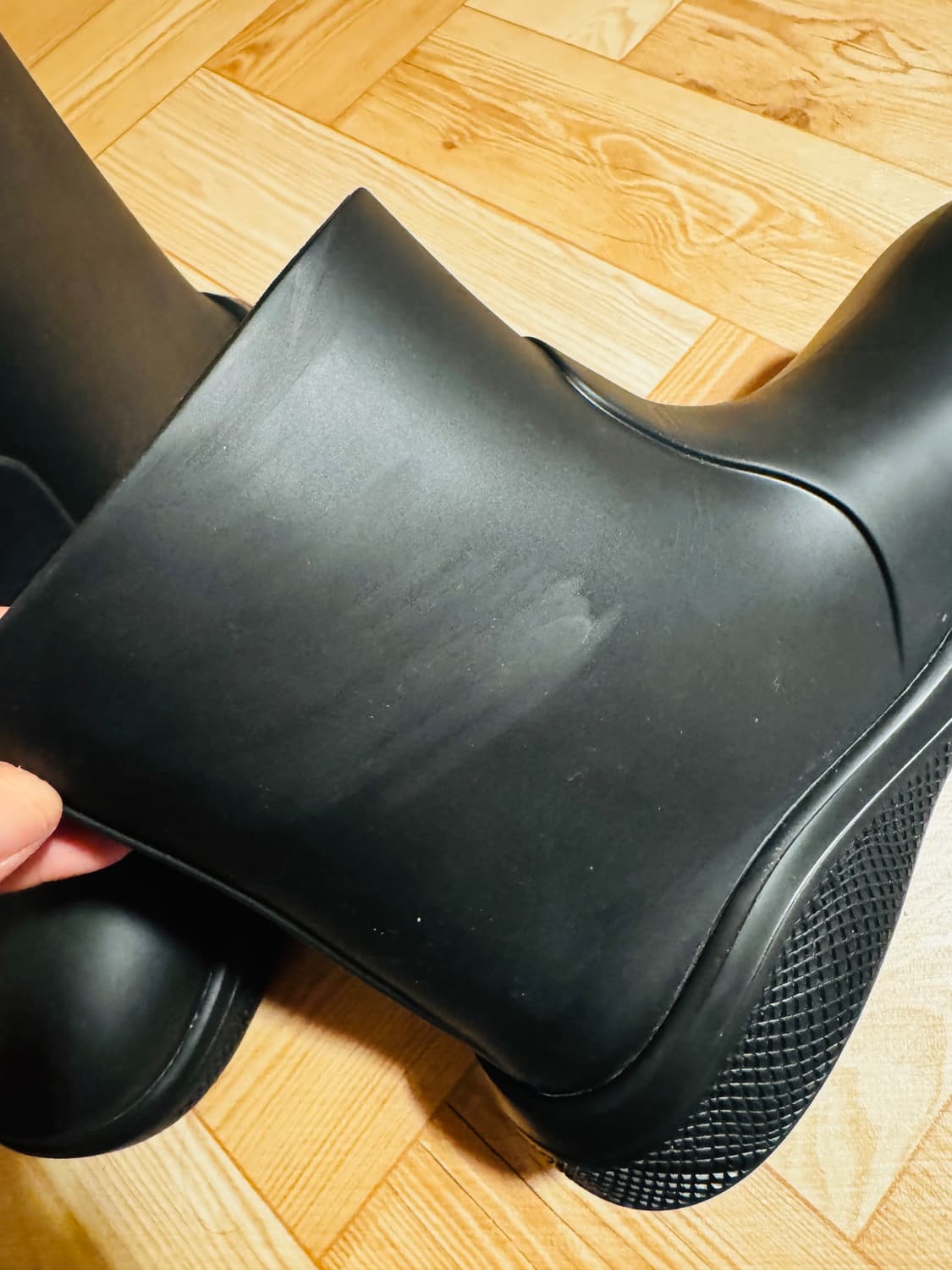 프라다 레인부츠 / 멜로우 러버 부츠 블랙 43 [275] 상품이미지5