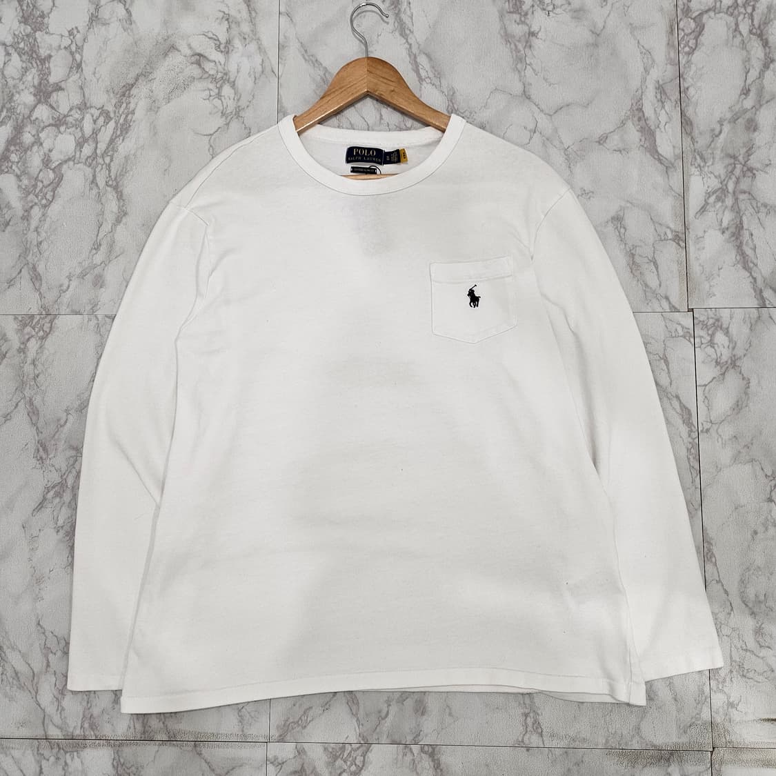폴로랄프로렌 화이트 포켓 롱슬리브XL 상품이미지1