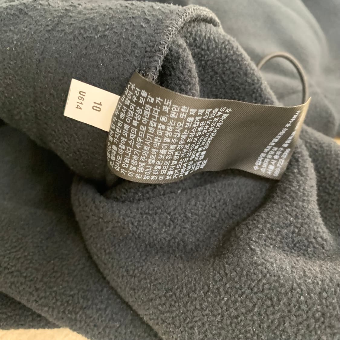 유니클로 후리스 하프집업 오버사이즈 풀오버(XL/블랙)신칠라 플리스 상품이미지8