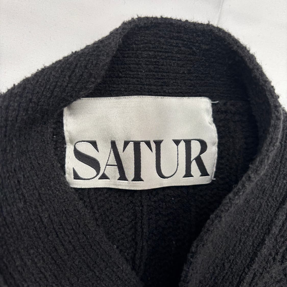 세터 파로 오버 사이즈 블랙 가디건 L 상품이미지7