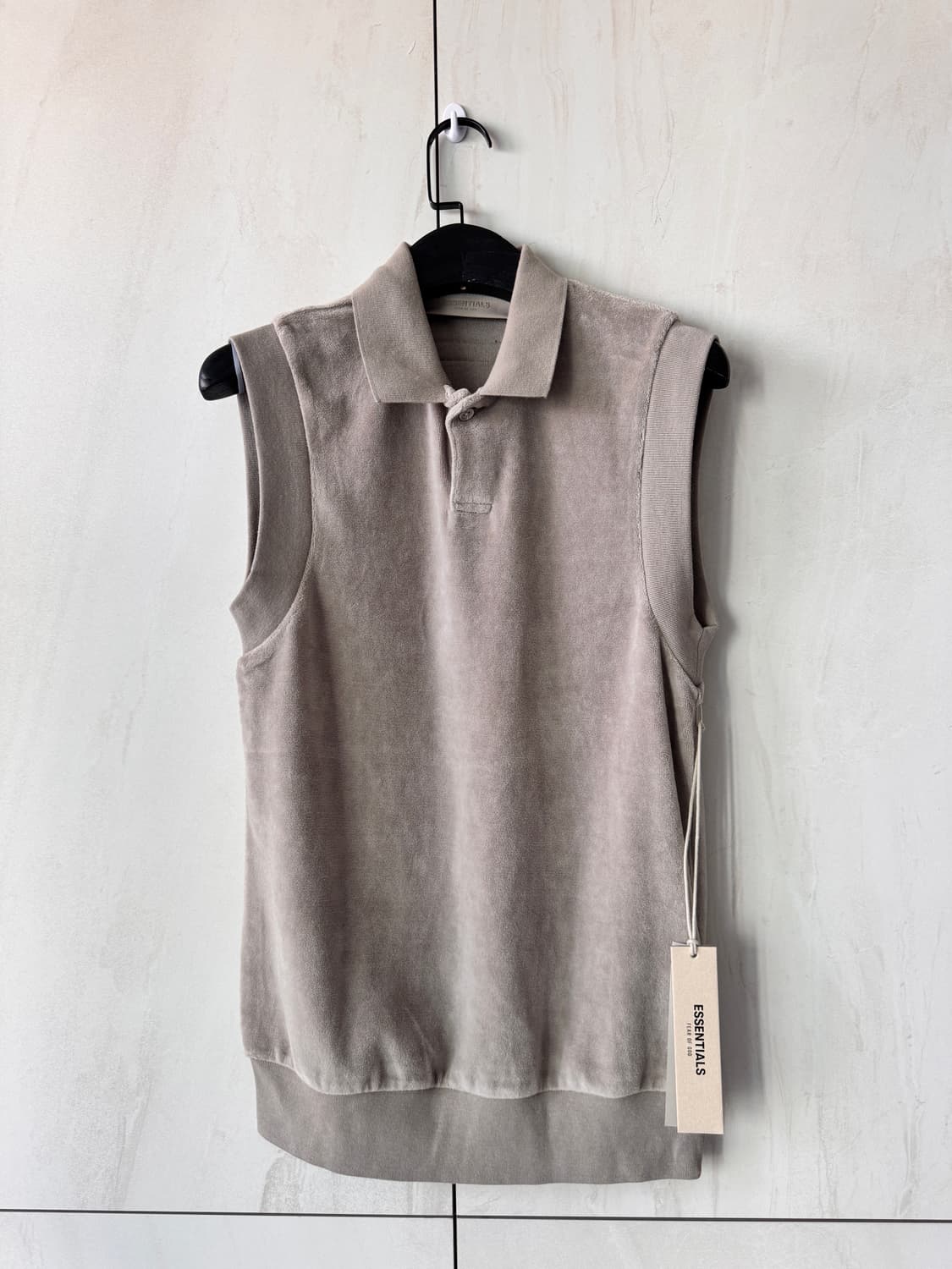 텍있는 새상품 Essentials 타우프 코튼 폴로 베스트 XXS(44, 상품이미지9