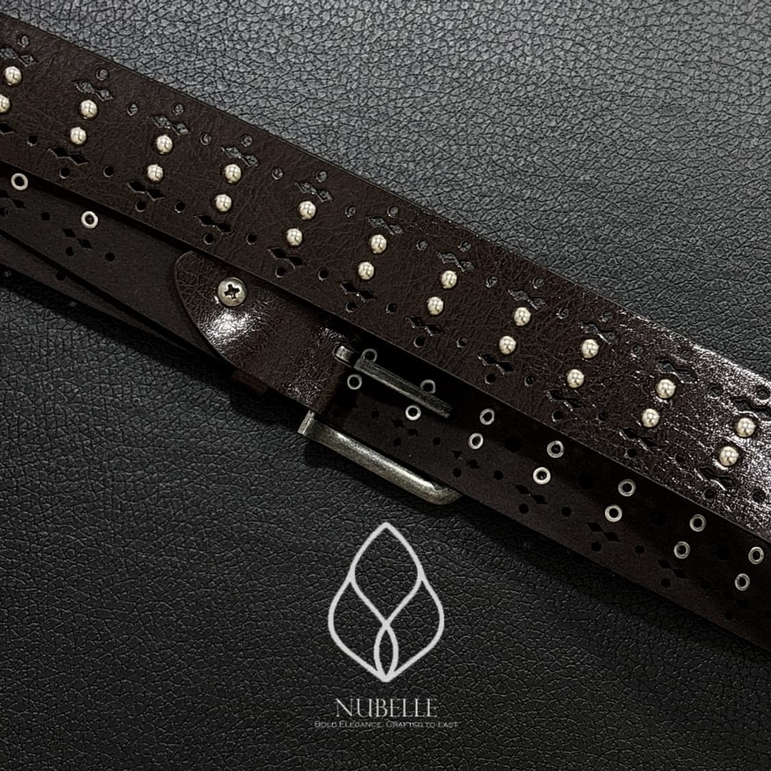 🌗 Ethnic punched belt / 에스닉 펀칭 스터드 벨트 상품이미지7