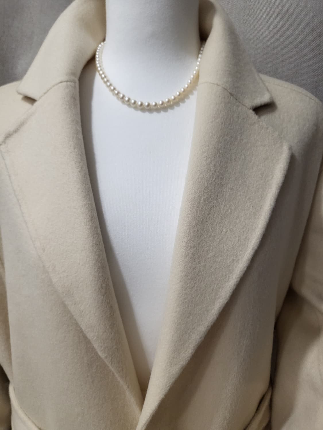 택포♦️새상품 롱코트 핸드메이드 울 자켓 아우터 봄 가을 겨울 자켓 로브 상품이미지7