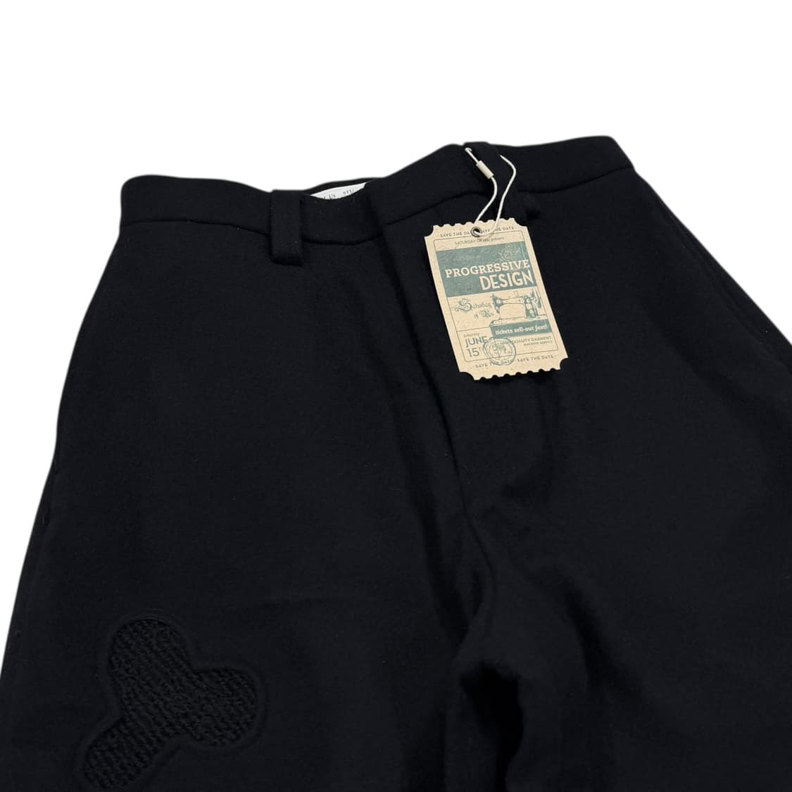 STU 울 슬랙스 바지 블랙 S 상품이미지2