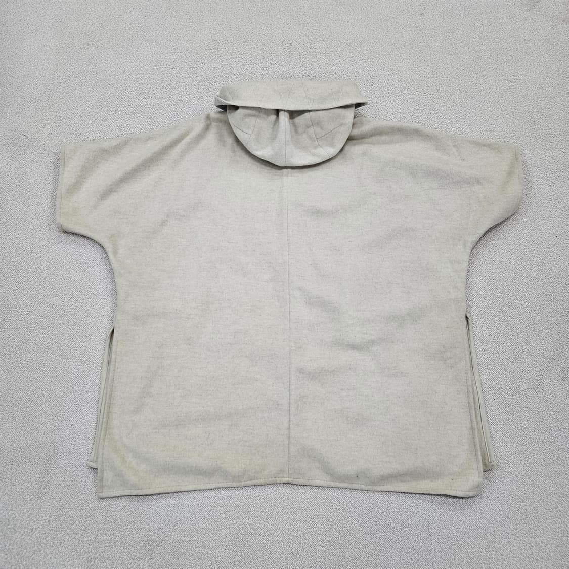 [실측확인] 시슬리 울 후드 니트 판쵸 케이프 코트 1204JM1 상품이미지4