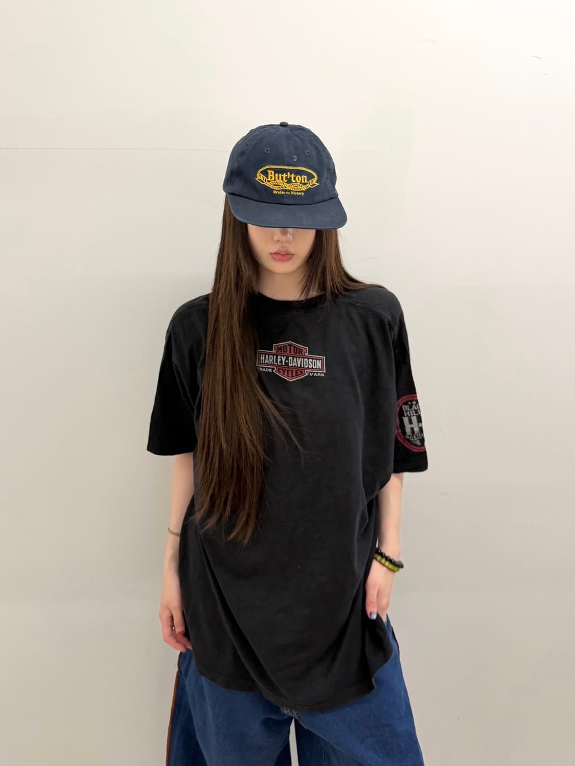 할리데이비슨 백프린팅 반팔 블랙 상품이미지3