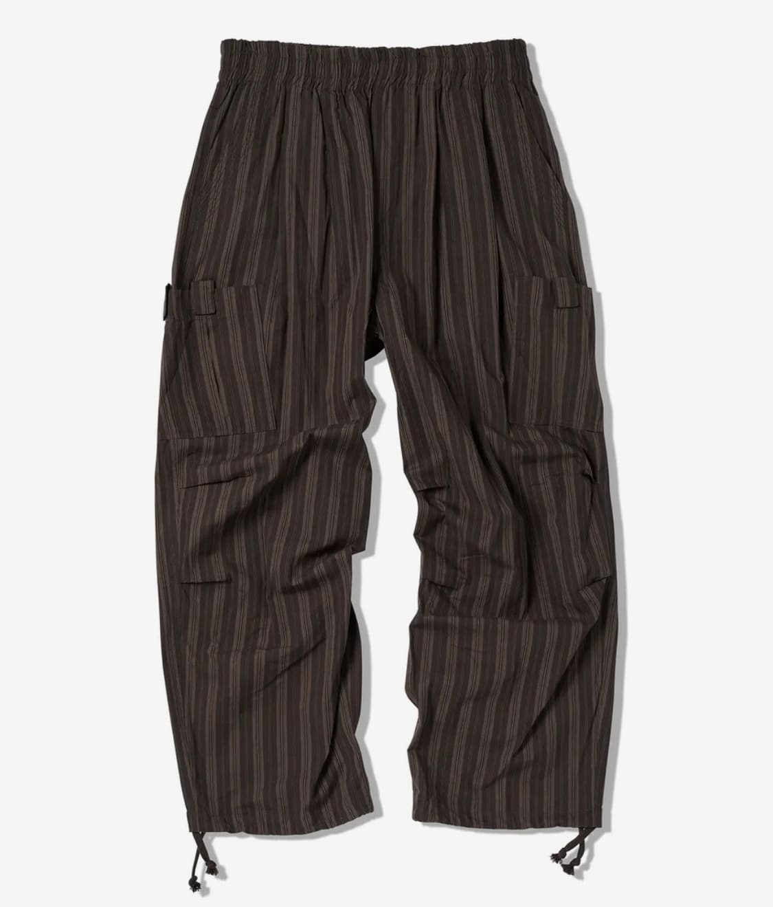 스트라이프 카고 포켓 팬츠 브라운 상품이미지3