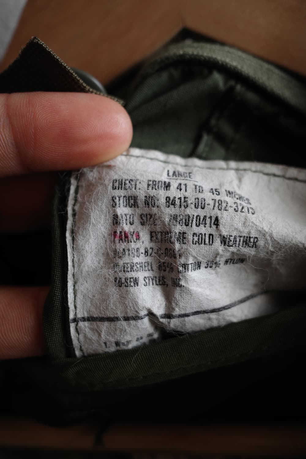 80s M-65 오리지널 피쉬테일 개파카 상품이미지10