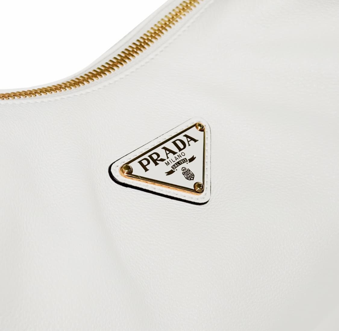 [L] 프라다 여성 아르케 삼각로고 레더 숄더백 화이트 라지 상품이미지6