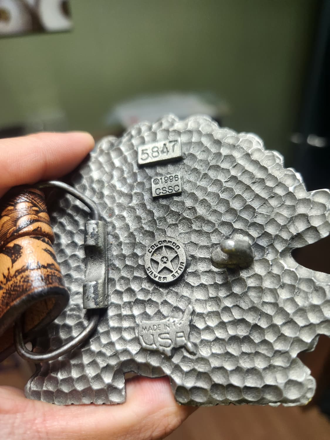 미국 빈티지 소가죽 핸드카빙 벨트 상품이미지4